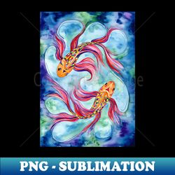 Watercolour Koi - Premium PNG Sublimation File - Unleash Your Creativity