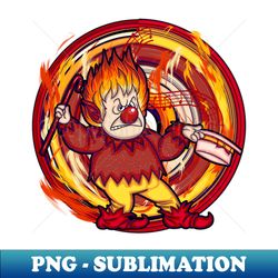Heat Miser - Fire - Modern Sublimation PNG File - Add a Festive Touch to Every Day