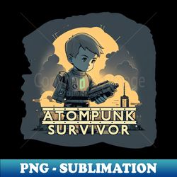 Atompunk survivor - Atompunk - Elegant Sublimation PNG Download - Bring Your Designs to Life