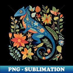 a chameleon scandinavian art - exclusive sublimation digital file - instantly transform your sublimation projects