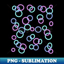 Colorful circules - PNG Transparent Digital Download File for Sublimation - Vibrant and Eye-Catching Typography