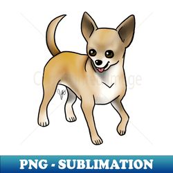 Dog - Chihuahua - Short Haired - Fawn - PNG Transparent Sublimation File - Unlock Vibrant Sublimation Designs