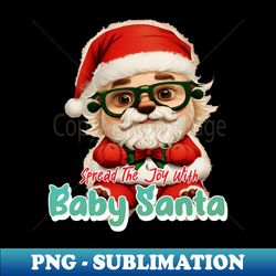 baby santa - Decorative Sublimation PNG File - Bring Your Designs to Life