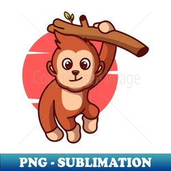 Baby monkey - Elegant Sublimation PNG Download - Perfect for Sublimation Art
