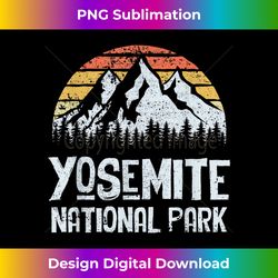 Yosemite National Park CA Camping Hiking Outdoor - Artisanal Sublimation PNG File - Chic, Bold, and Uncompromising