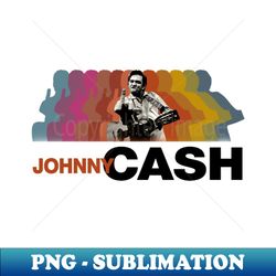 Retro Johnny Cash  Man in Black - Instant Sublimation Digital Download - Unleash Your Creativity