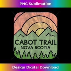 cabot trail nova scotia mountain logo - cabot trail canada tank top - vibrant sublimation digital download - enhance your art with a dash of spice
