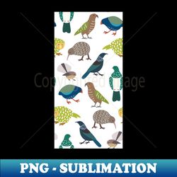 Cute New Zealand Birds WHITE - Creative Sublimation PNG Download - Perfect for Sublimation Mastery