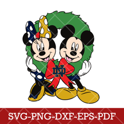 Notre Dame Fighting Irish_mickey NCAA 4SVG Cricut, Mickey NCAA Team SVG DXF EPS PNG Files