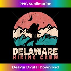 Delaware Hiking Crew Hiker Enthusiast National Parks Tank Top - Artisanal Sublimation PNG File - Infuse Everyday with a Celebratory Spirit