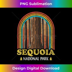 Sequoia National Park Vintage 70s 80s Camping Hiking - Sleek Sublimation PNG Download - Enhance Your Art with a Dash of Spice