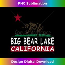 big bear lake california with hiking bear tank top - sleek sublimation png download - channel your creative rebel