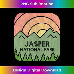 jasper alberta mountain logo jasper national park canada tank top - sophisticated png sublimation file - infuse everyday with a celebratory spirit