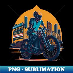 Vintage Biker - PNG Transparent Sublimation File - Capture Imagination with Every Detail