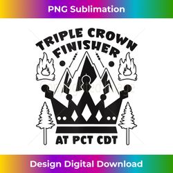 Triple Crowns of Hiking Finisher Hiker AT PCT CDT Tank Top - Timeless PNG Sublimation Download - Lively and Captivating Visuals