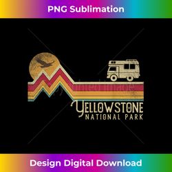 Yellowstone National Park Vintage Retro Style Mountain Camp - Urban Sublimation PNG Design - Craft with Boldness and Assurance