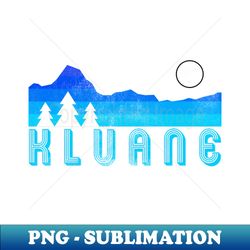 Kluane national park retro vintage - Modern Sublimation PNG File - Bring Your Designs to Life