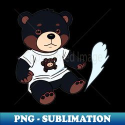 Sitting Bear Comic Style Funny - Exclusive Sublimation Digital File - Create with Confidence