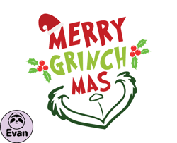 Grinch Christmas SVG, christmas svg, grinch svg, grinchy green svg, funny grinch svg, cute grinch svg, santa hat svg 195