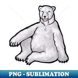 polar bear - png sublimation digital download - capture imagination with every detail