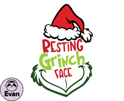 Grinch Christmas SVG, christmas svg, grinch svg, grinchy green svg, funny grinch svg, cute grinch svg, santa hat svg 202