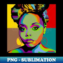 Womans face on a multicolored background - Exclusive PNG Sublimation Download - Bring Your Designs to Life