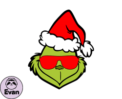 Grinch Christmas SVG, christmas svg, grinch svg, grinchy green svg, funny grinch svg, cute grinch svg, santa hat svg 234