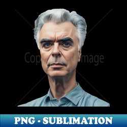 Portrait David Byrne - Vintage Sublimation PNG Download - Perfect for Sublimation Mastery