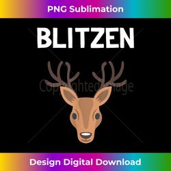Blitzen Santa Reindeer Matching Family Christmas Pajamas - Luxe Sublimation PNG Download - Channel Your Creative Rebel