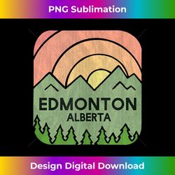 edmonton alberta mountain logo edmonton canada tank top - deluxe png sublimation download - ideal for imaginative endeavors