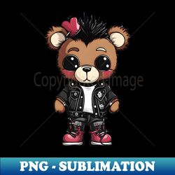 Cute Teddy Punk - Professional Sublimation Digital Download - Create with Confidence