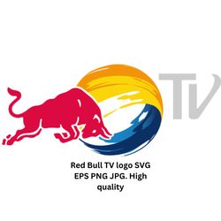 Red Bull TV logo SVG EPS PNG JPG. High quality