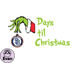 San Diego Padres Christmas Svg, Christmas Svg, Baseball Sports Svg, MLB Team Svg, MLB, MLB Design 29