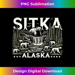 Sitka Alaska AK Bear Hiking Camping Fishing Outdoor Retro Tank Top - Bespoke Sublimation Digital File - Crafted for Sublimation Excellence