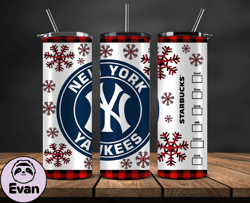 New York Yankees Png,Christmas MLB Tumbler Png , MLB Christmas Tumbler Wrap 07