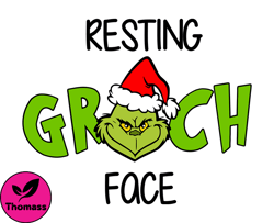 Grinch Christmas SVG, christmas svg, grinch svg, grinchy green svg, funny grinch svg, cute grinch svg, santa hat svg 261