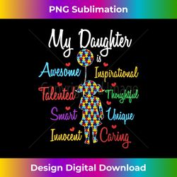My Daughter Is Awesome Puzzle Autism Awareness Month - Deluxe PNG Sublimation Download - Lively and Captivating Visuals