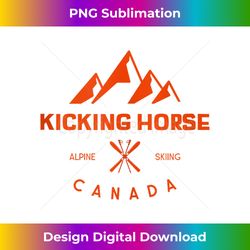kicking horse - canada tank top - contemporary png sublimation design - immerse in creativity with every design