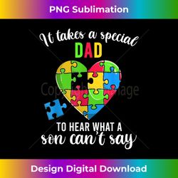 Fun Heart Puzzle s, Dad Autism Awareness Family Support - Vibrant Sublimation Digital Download - Craft with Boldness and Assurance