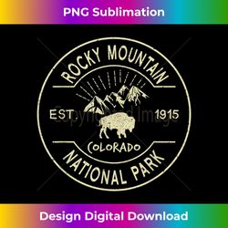 Rocky Mountain National Park Camping Vintage Colorado - Contemporary PNG Sublimation Design - Channel Your Creative Rebel