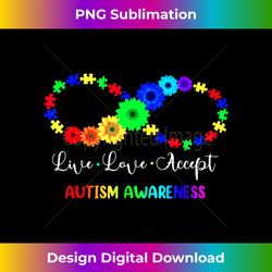 Accept Understand Love Neurodiversity Infinity Autism - Sublimation-Optimized PNG File - Crafted for Sublimation Excellence