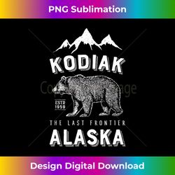Kodiak Alaska T Bear The Last Frontier Bears Vintage - Minimalist Sublimation Digital File - Lively and Captivating Visuals