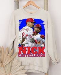 Nick Castellanos Baseball Sweatshirt, Nick Castellanos Tee, Vintage Philadelphia Baseball, Nick Castellanos Vintage, NFL
