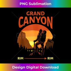 Grand Canyon National Park - Rim - Rim - Retro Hiking Tank Top - Futuristic PNG Sublimation File - Reimagine Your Sublimation Pieces