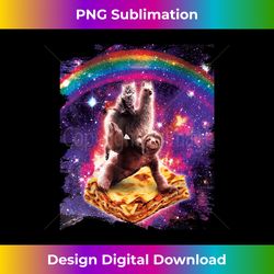 Space Cat Llama Sloth Riding Lasagne - Sublimation-Optimized PNG File - Challenge Creative Boundaries