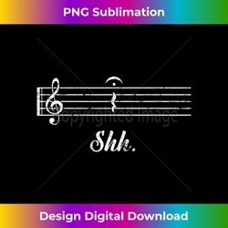 Funny Music Lover Musician Shh Quarter Rest And Fermata - Sleek Sublimation PNG Download - Chic, Bold, and Uncompromising