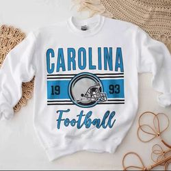 Vintage Carolina Football Sweatshirt, Panthers Football Comfort T shirt, Panthers Sweatshirt, Carolina Football Hoodie,