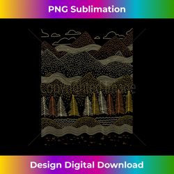 Minimal Mountains Fall Geometry Outdoor Hiking - Chic Sublimation Digital Download - Customize with Flair