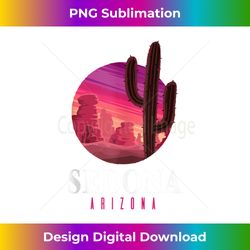 Sedona Arizona Cactus Sunset Desert Sedona AZ Travel Hiking Tank Top - Vibrant Sublimation Digital Download - Immerse in Creativity with Every Design