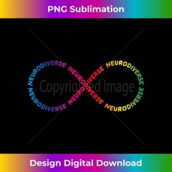 Neurodiverse Rainbow Autism Awareness Infinity Ribbon - Sleek Sublimation PNG Download - Reimagine Your Sublimation Pieces